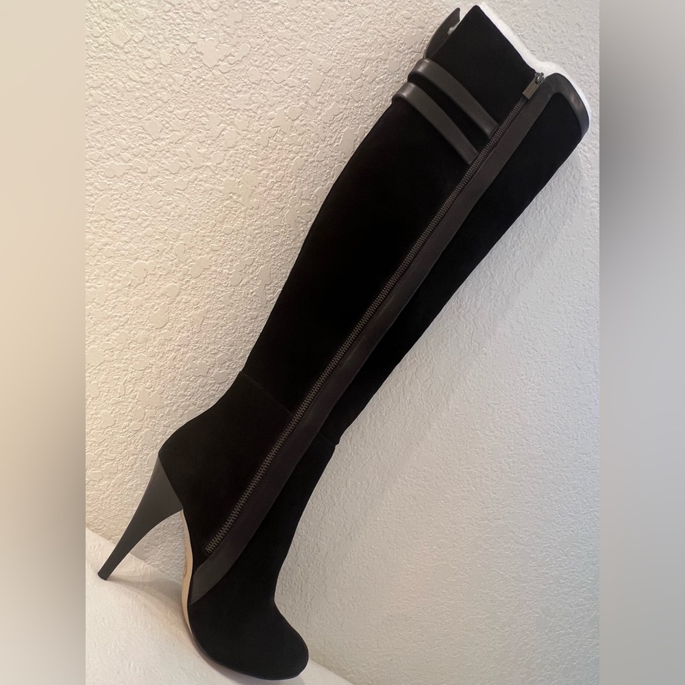 NEW Michael Kors Boots 8-1/2M 8.5M Genuine Suede & Leather OTK Over The Knee - Picture 9 of 16